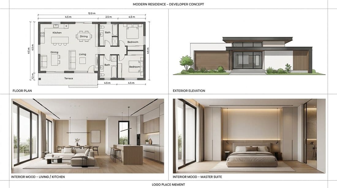 From Prompt to Plan: How GRAI Compresses Real Estate Visualization, Feasibility, and Early Design Thinking